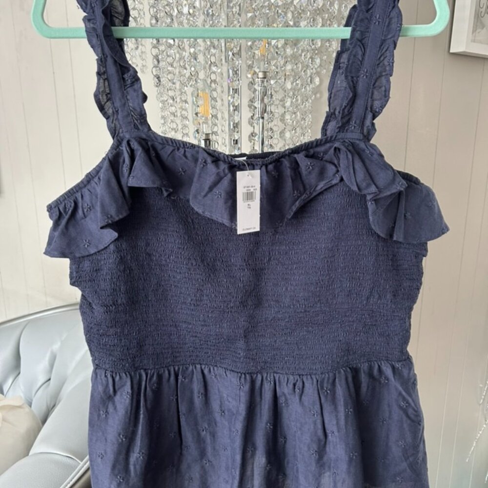 BNWT Navy Peplum Tank Sz XL from Old Navy